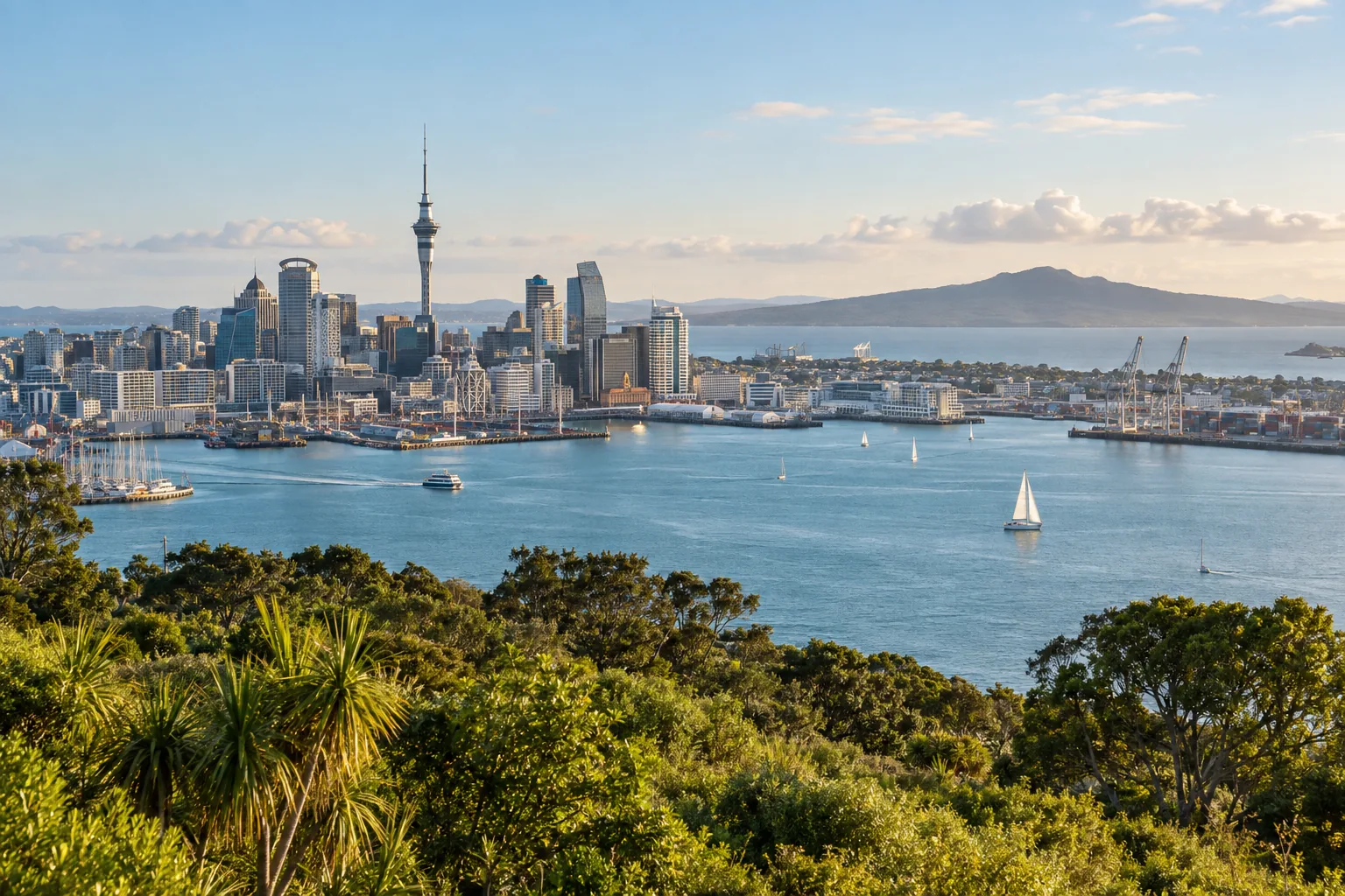 Generated destination view of Auckland