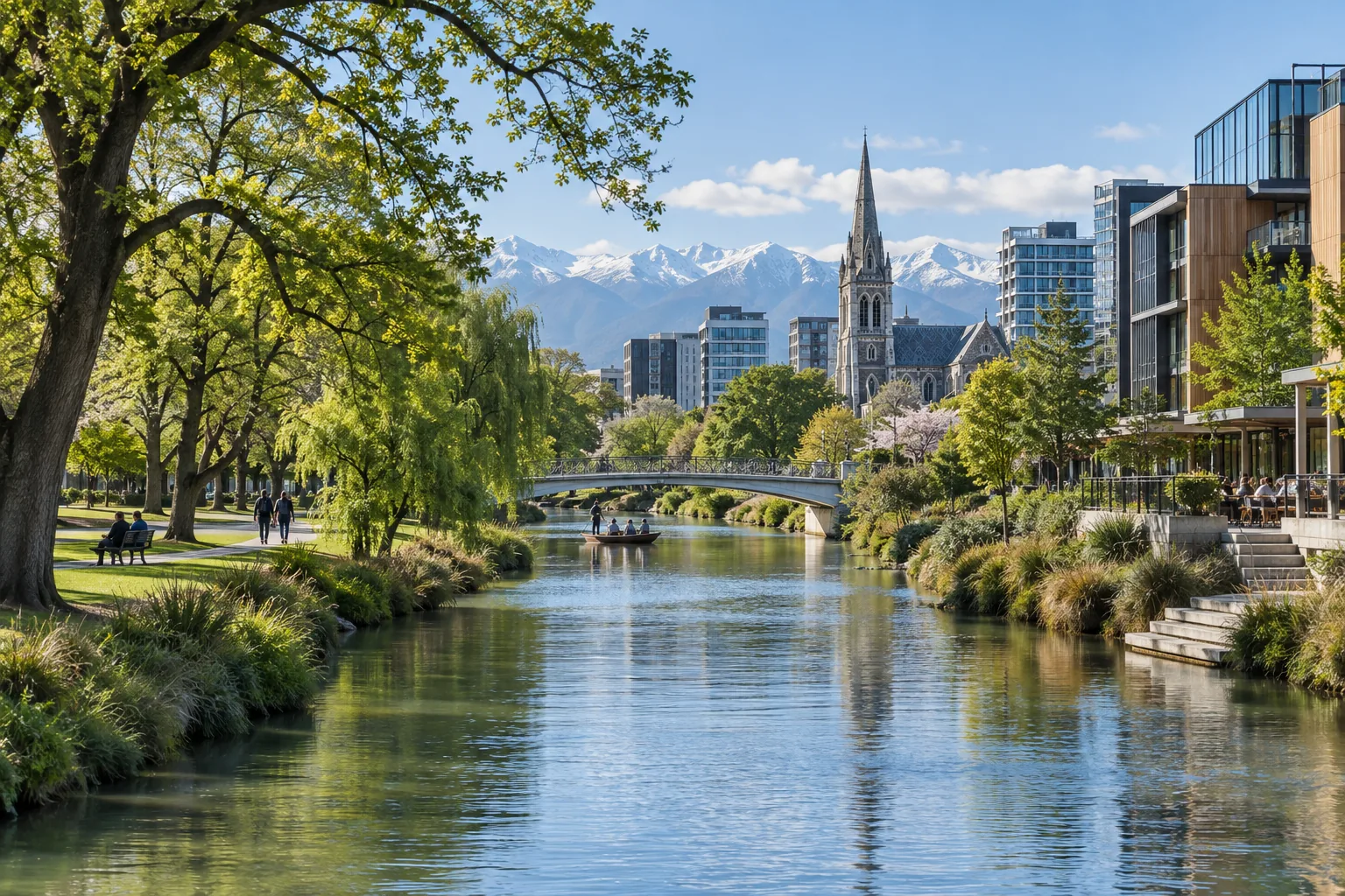 Generated destination view of Christchurch